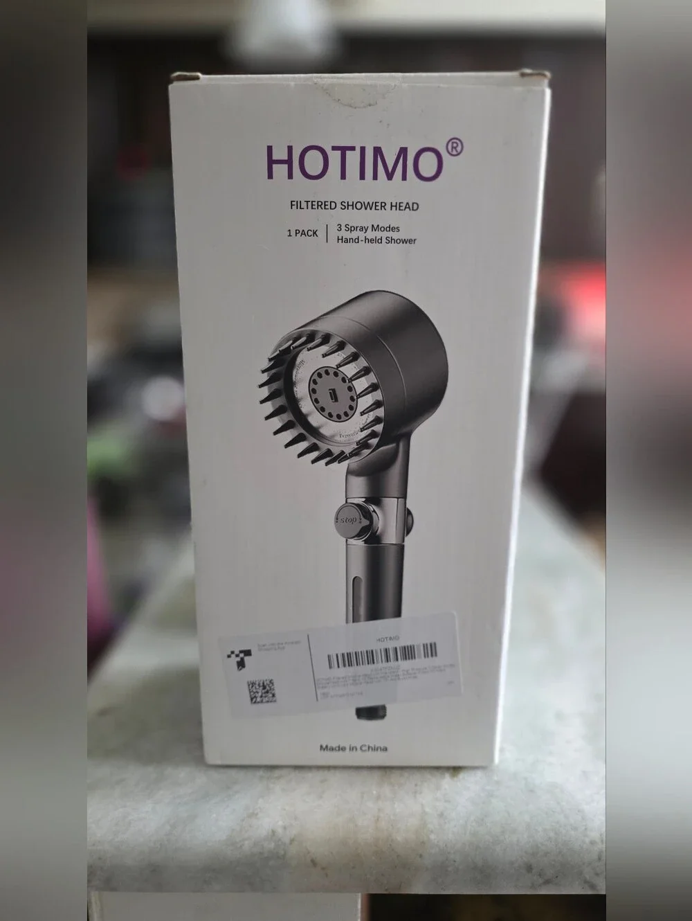 HOTIMO Filtered Handheld Shower Head – 3 Spray Model